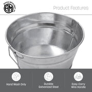 American Metalcraft 27 oz (Pack of 1) / Tub / Silver Beverage Tubs