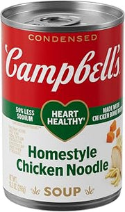 Campbell's Condensed Heart Healthy Homestyle Chicken Noodle Soup, 10.5 Oz