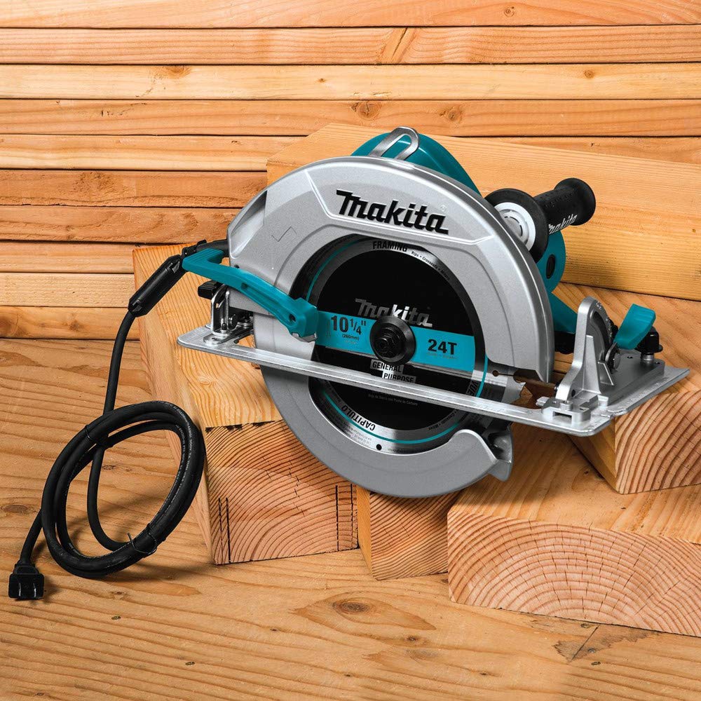 10-1/4" Circular Saw by Makita – 270 mm, Aluminum, Blue, Model HS0600