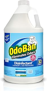 OdoBan Disinfectant Concentrate and Odor Eliminator, Made in the USA, Fresh Linen Scent, 1 Gallon