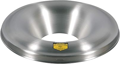 Justrite 26555 Cease-Fire Aluminum Head, 24" OD, for 55 Gallon Drum, Silver