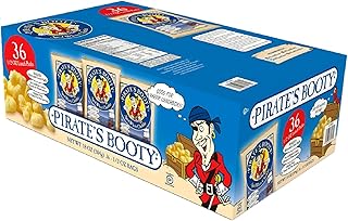 Pirate's Booty Aged Cheddar Lunch Packs, White, 0.5 Ounce (Pack of 24)