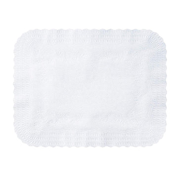 Hoffmaster 410211 Scalloped Tray Cover, Medium Weight, 12.75" x 16.5", White (1000 per Case)