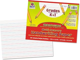 Pacon 2471 Multi-Sensory Raised Ruled Paper, 11X8 1/2", 100 Sheets