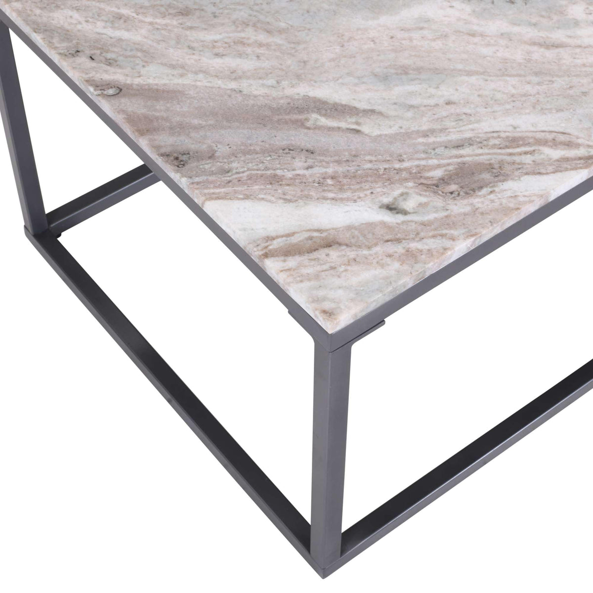 Wynn 48" Modern Luxe Solid Marble Coffee Table by Jofran Inc. – Marble, Grey Marble, Model 2568-1