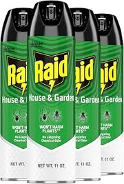 Raid House and Garden Aerosol, 11 OZ Pack of 4
