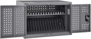 Global Industrial Charging Cabinet for Chromebooks Laptops and iPad Tablets, 16-Device, Gray, Assembled