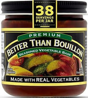 Better Than Bouillon Premium Seasoned Vegetable Base, Makes 38 Cups of Broth, 8 oz