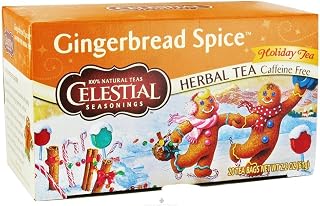 Celestial Seasonings Holiday Tea Gingerbread Spice Herb Tea, 20-count (Pack of 2)
