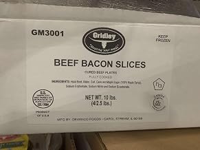 Devanco Foods Sliced Halal Beef Bacon, 2.5 Pound -- 4 per case.
