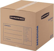 Bankers Box SmoothMove™ Classic Moving & Storage Boxes, 16" x 18" x 18", Kraft/Blue, Carton Of 20