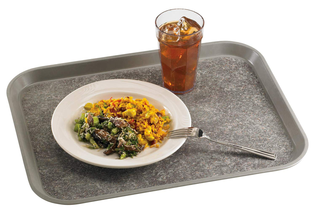 Versa Non-Skid 15" x 20" Camtray by Cambro – 15" x 20", Plastic, Pearl Grey, Pack of 12, Model 1520VC381