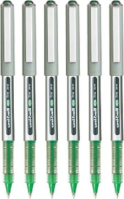 Uni-Ball Eye UB157 Roller Pen (Green Ink, Pack of 6)