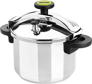 Monix Pressure Cooker With Steamer Basket, Safety Valve, 8.5 Qt. Stainless Steel 013204
