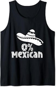 0% Mexican Cinco De Mayo Fiesta Funny Tank Top