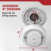 Hardwired Smoke Detector by Kidde – 2 Pack, Plastic, White, Model 21032826