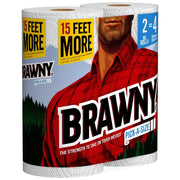 Brawny 1 / 6 Rolls (60 Sheets each) / white Paper Towels
