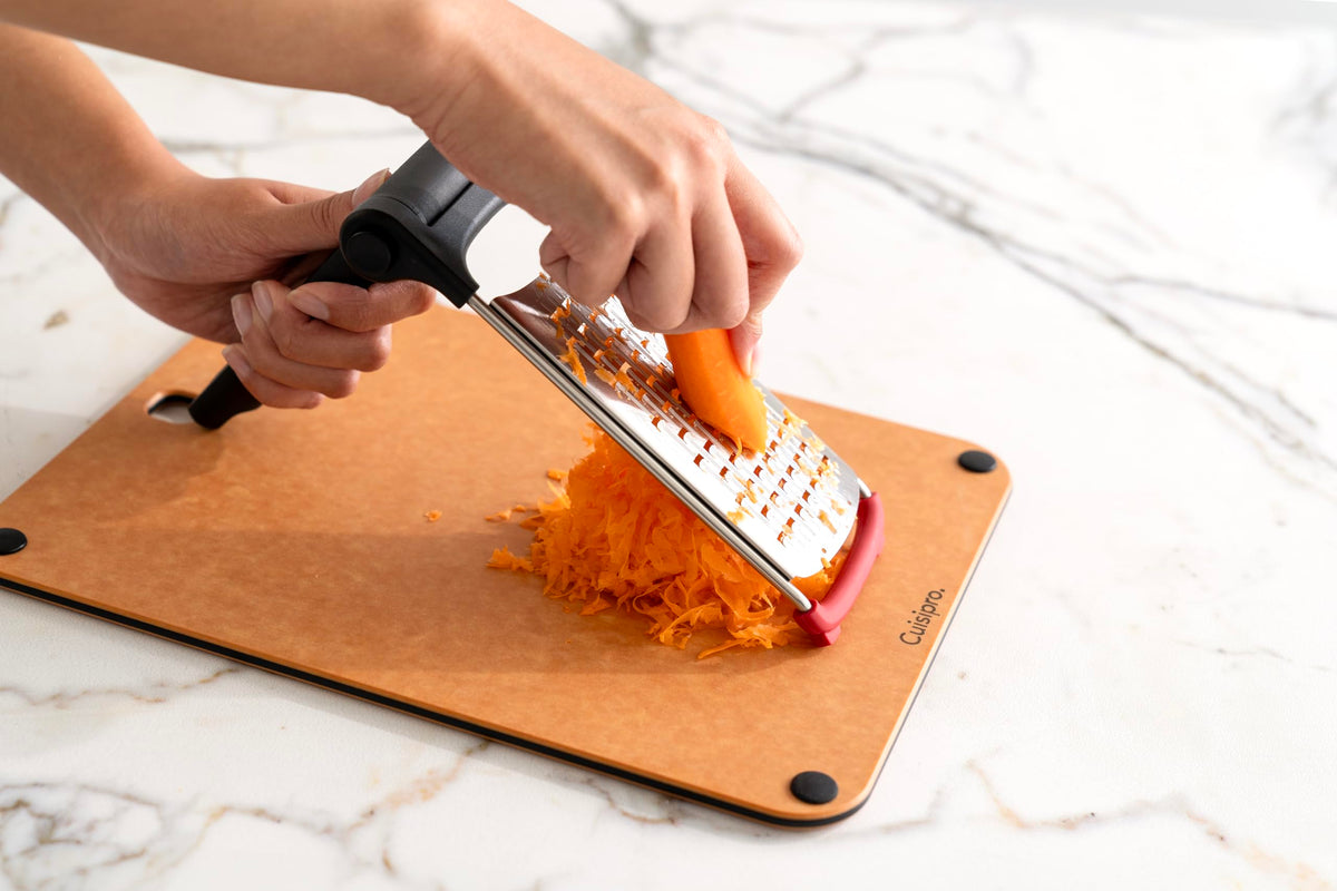 Surface Glide Technology Stainless Steel Folding Handle Grater by Cuisipro – Coarse Grater, Stainless Steel, Model 746811