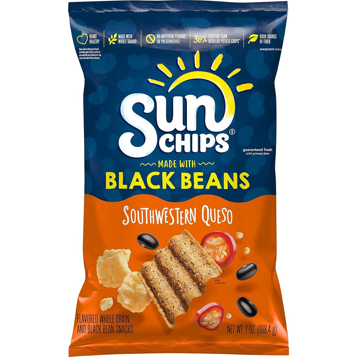 Sunchips Southwestern Queso / 7 Ounce (Pack of 1) / 1 Chips & Crisps