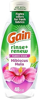 Gain Hibiscus Hula Fabric Rinse & Renew, 48 FL OZ, Laundry Odor Remover