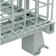 Wire Mesh Folding Open-Top Container by Global Industrial – 30.4 cubic_feet, Wire Mesh 2"x2", Gray Powder Coat Finish, Model 493395