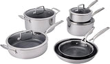 HENCKELS Paradigm 10-Pc Ceramic Cookware Set, Oven Safe Up To 500°F | Non-toxic, food-safe, ceramic nonstick coating. Induction Cookware Compatible for All Cooktops. Scratch Resistant.