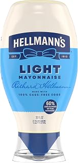 HELLMANN'S Light Mayonnaise 20 oz, Lite Mayo Squeeze, Sandwich Spread, 1PK