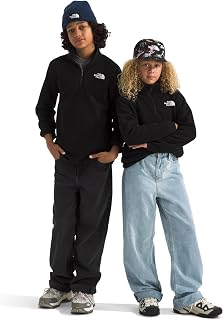 The North Face Kids' Glacier 1/4 Zip Pullover | Recycled Fleece Jacket for Boys & Girls, Stylish Stand Collar