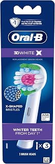 Oral-B 3D White Electric Toothbrush Replacement Brush Heads Refill, 3 Count