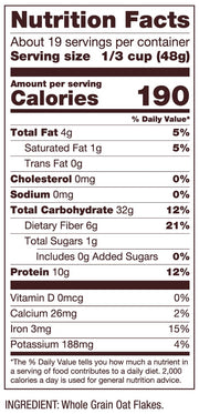 Bob's Red Mill Protein Oats / 32 Ounce (Pack of 4) / 4 Breakfast Foods