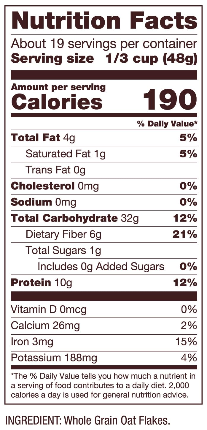Bob's Red Mill Protein Oats / 32 Ounce (Pack of 4) / 4 Breakfast Foods
