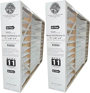 Lennox X6664 (2-Pack) - 17" x 26" x 4" Healthy Climate 100898-04 Air Filter for PCO-12C, MERV 11