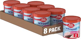 Betty Crocker Gluten Free Whipped Strawberry Mist Frosting, 12 oz, 8 Pack