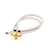 Inlet Kit with 1/2-Inch Npt Nipple by T&S Brass – 24 inches (Length only), Stainless Steel, Silver, Model B-0230-KIT