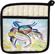 Betsy Drake PT1013 Colorful Fiddler Crab Pot Holder