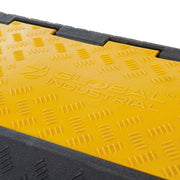 3-Channel Industrial Cable Protector by Global Industrial – Rubber, Yellow, Model H-6954