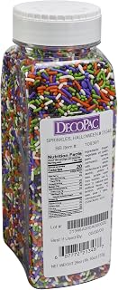 DecoPac Candy Sprinkles, 26oz, Halloween Sprinkle Mix, Fancy Sprinkles in Handheld Container, Edible Sprinkles For Celebration Cakes, Cupcakes, Cookies - Halloween,