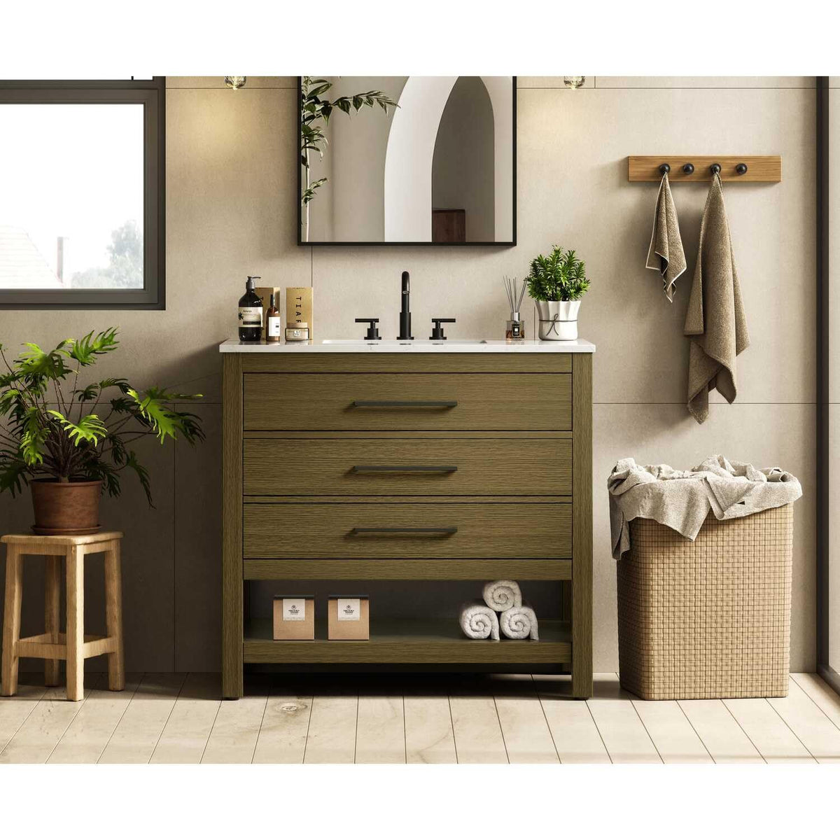 Bathroom Vanity Chestnut Brown by karson – Chestnut Brown