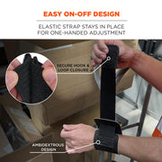 ProFlex 415 Neoprene Wrist Wrap Support by Ergodyne – One Size, Neoprene, Black, Model 72105