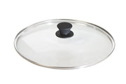 BOLD 14 Inch Seasoned Cast Iron Wok; Design-Forward Cookware & Tempered Glass Lid (12 Inch) by Lodge – 14", Tempered Glass, Black