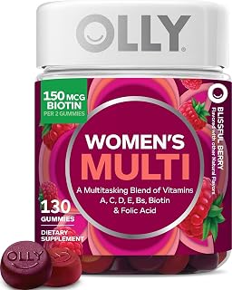 OLLY Women's Multivitamin, Supports Overall Wellness,* Biotin - 130 Count (Pack of 12)
