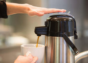 Service Ideas 84.5 Ounces / LEVER LID / Brushed Thermal Carafes