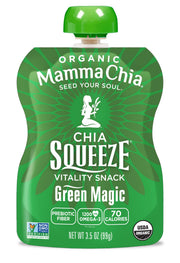 Mamma Chia Green Magic / 3.5 Ounce (Pack of 16) / Snack Fruit Snacks