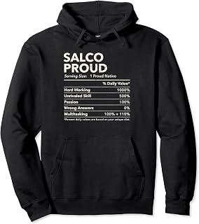 Salco, Alabama Proud Nutrition Facts Pullover Hoodie