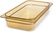 Carlisle FoodService Products 1/3 size / Amber / 2.5" Deep Storage & Transport