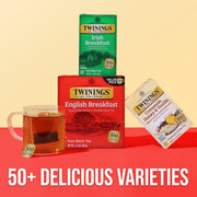 Irish Breakfast Black Tea Individually Wrapped Bags by Twinings – 20 Count (Pack of 6), Pack of 6, Model 05328