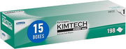 KIMTECH Science Kimwipes Disposable Task Wipers 11-4/5 x 11-4/5" 34133, 15 Pack, 2940 Wipes | Pop-Up Box, White Sheets, Delicate Task Wipes