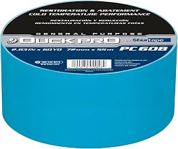Duck Pro by Shurtape General Purpose Grade, Co-Extruded Abatement Duct Tape Mold and Asbestos Remediation and Abatement, 72mm x 60yd, 9.0 mil, Teal Blue, 1 Roll (105474)
