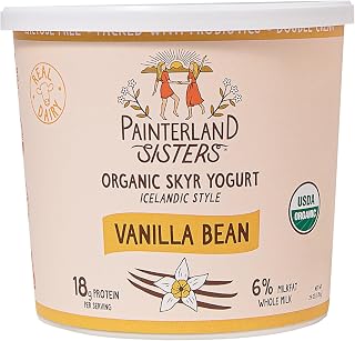 Painterland Sisters, Yogurt Skyr Vanilla Bean Organic, 24 Ounce