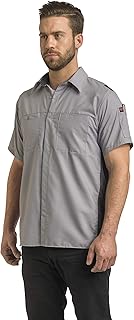 Red Kap Mens Short Sleeve Performance Plus Shop Shirt with Oilblok TechnologyShirt